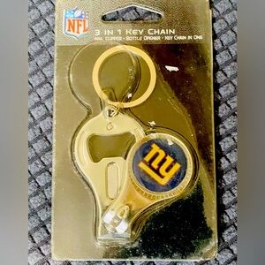 NEW /VINTAGE NFL 3-in-1 Key Chain - Silver